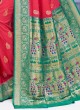 Art Silk Saree In Gajri color